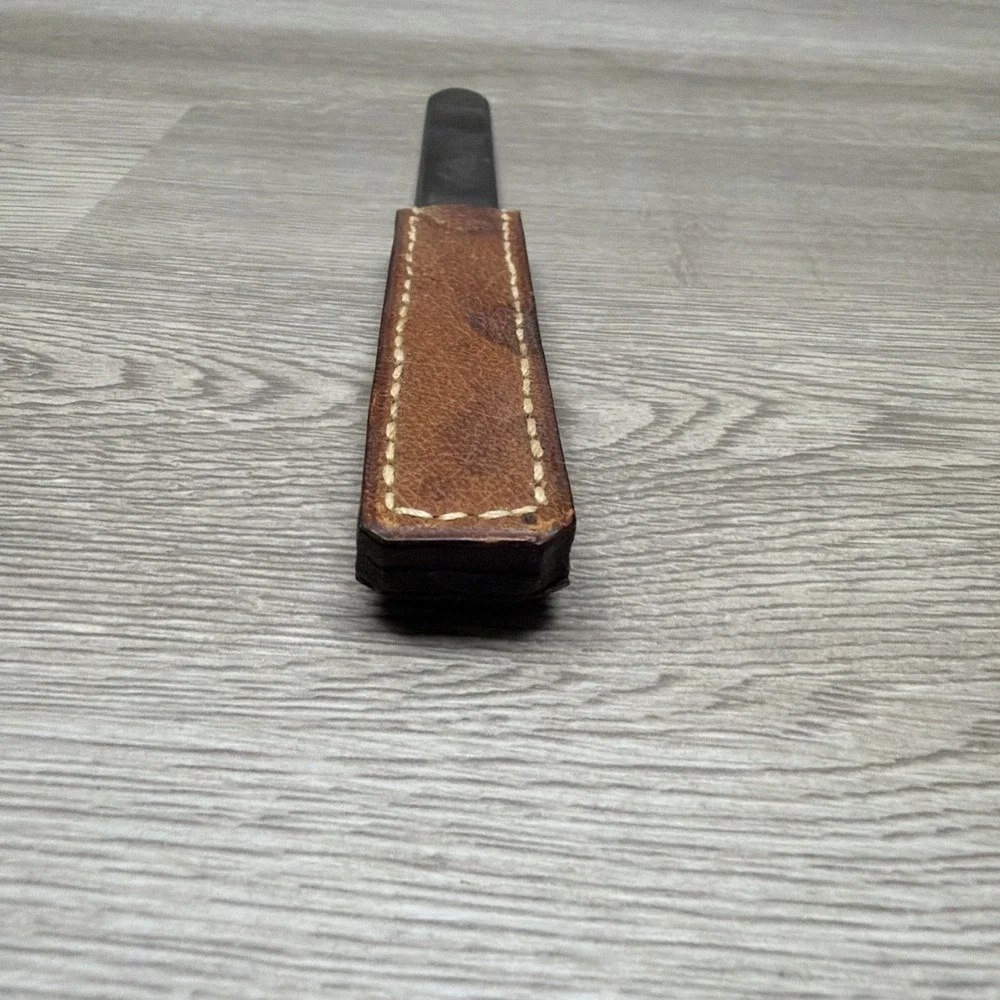 Vintage Aachen Germany Design Stainless Steel Letter Openers With‎ Leather Case